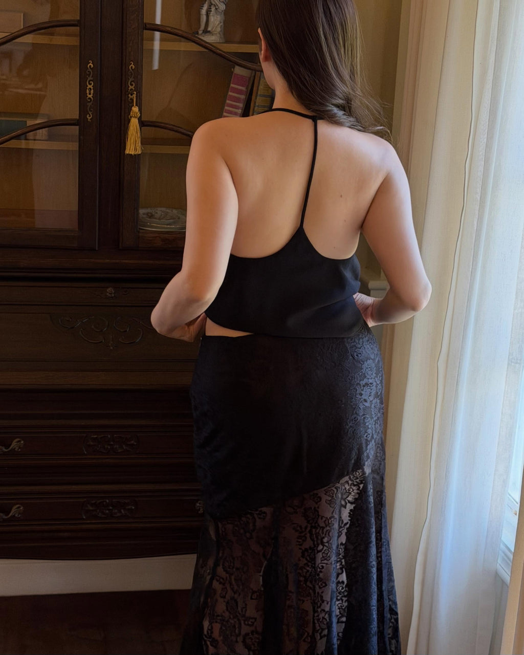 Sexy lace skirt