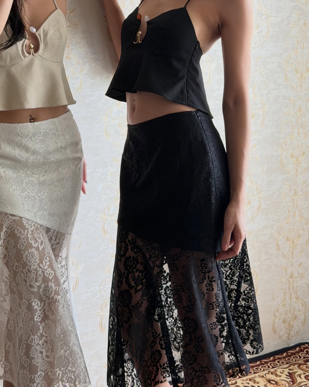 Sexy lace skirt