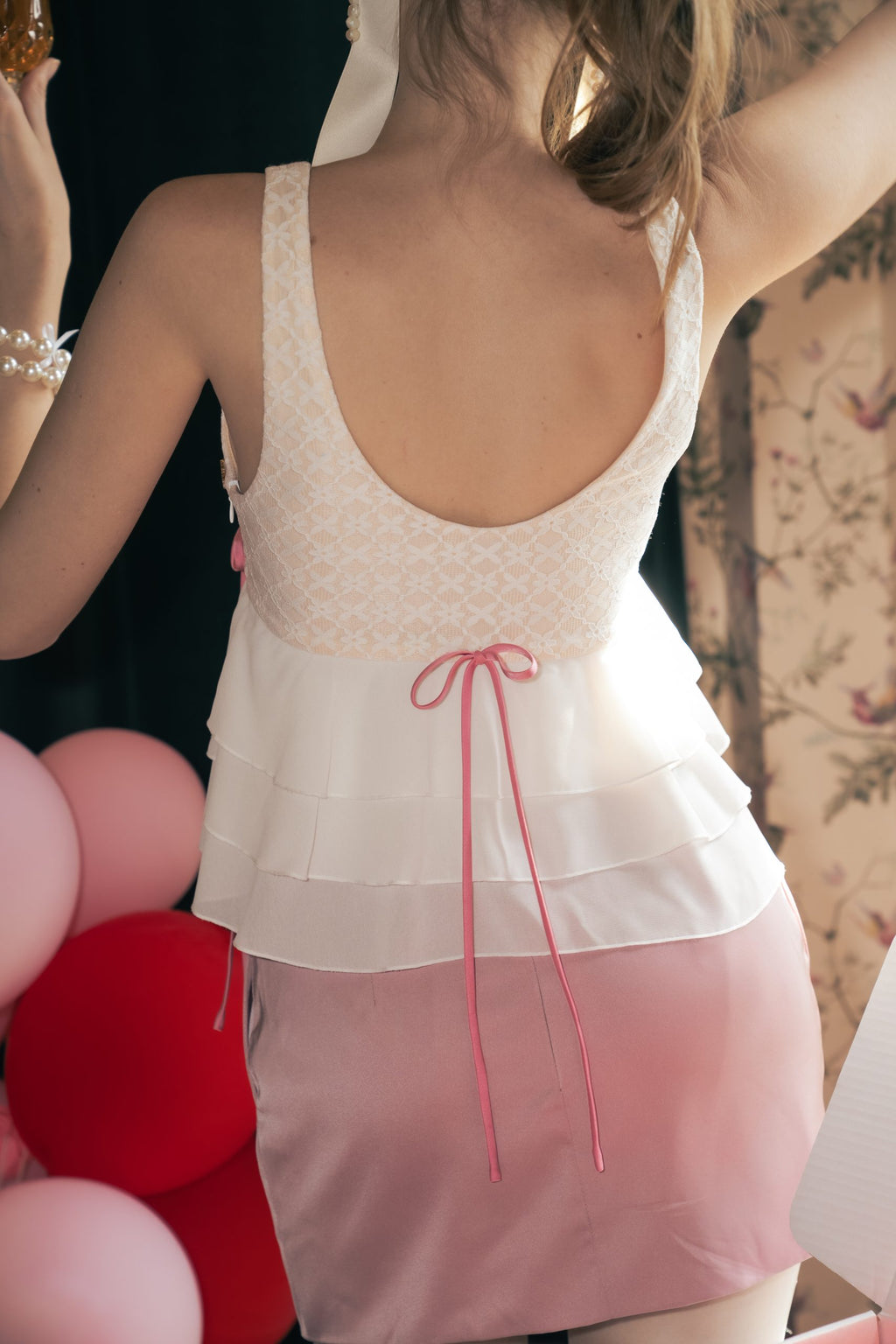 Mia ribbon top