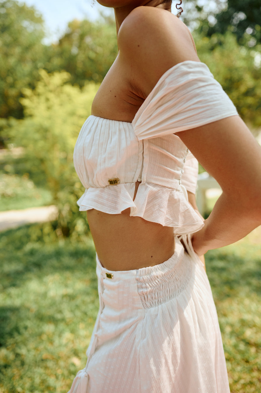 Labelle tie-back bustier