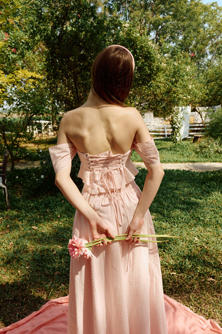 Labelle tie-back bustier