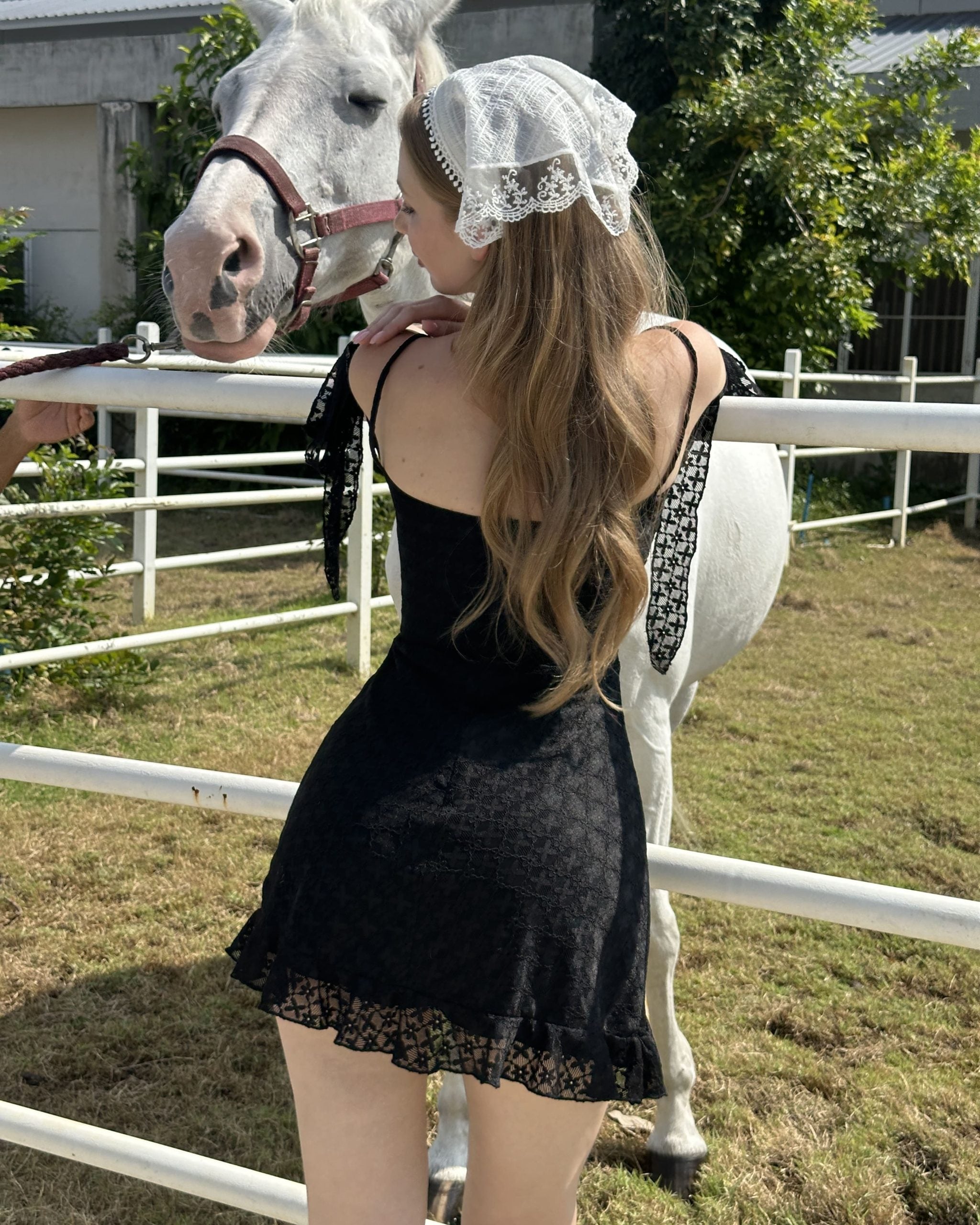 Lola lace mini dress