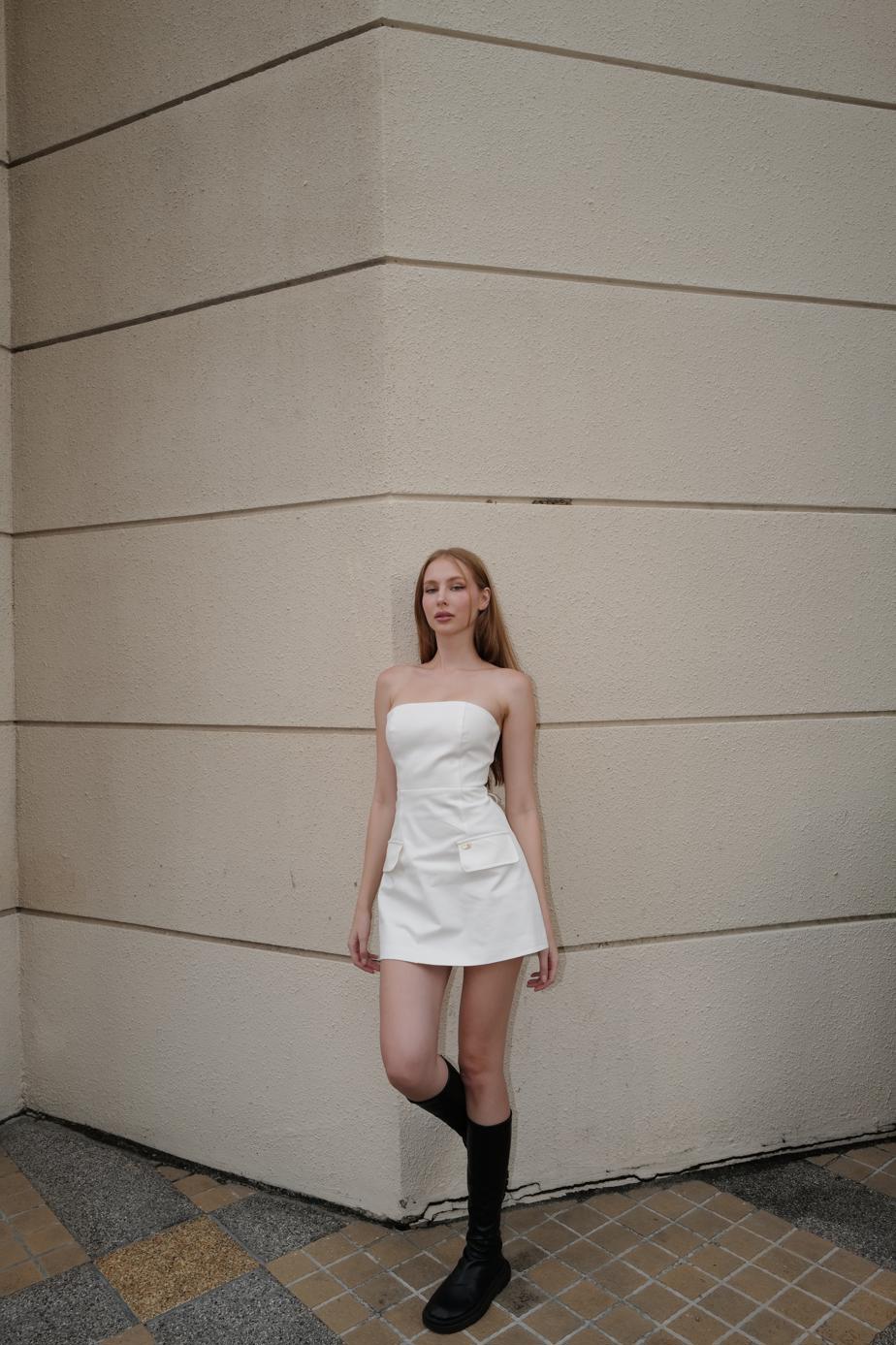 Brooklyn strapless dress