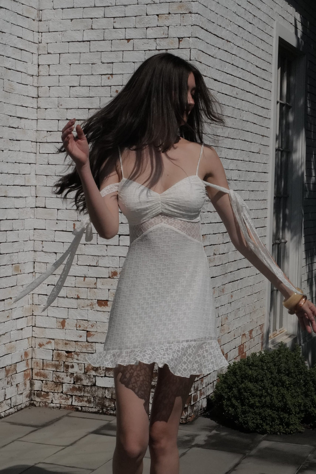 Lola lace mini dress