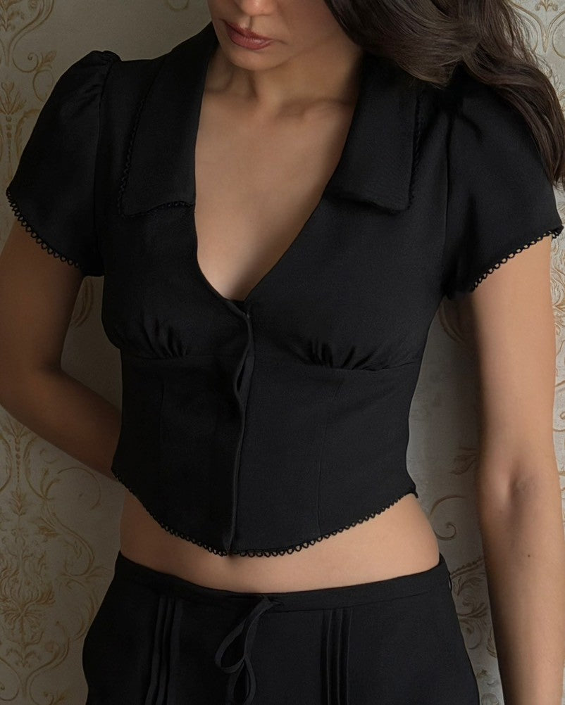 Noa collar blouse top