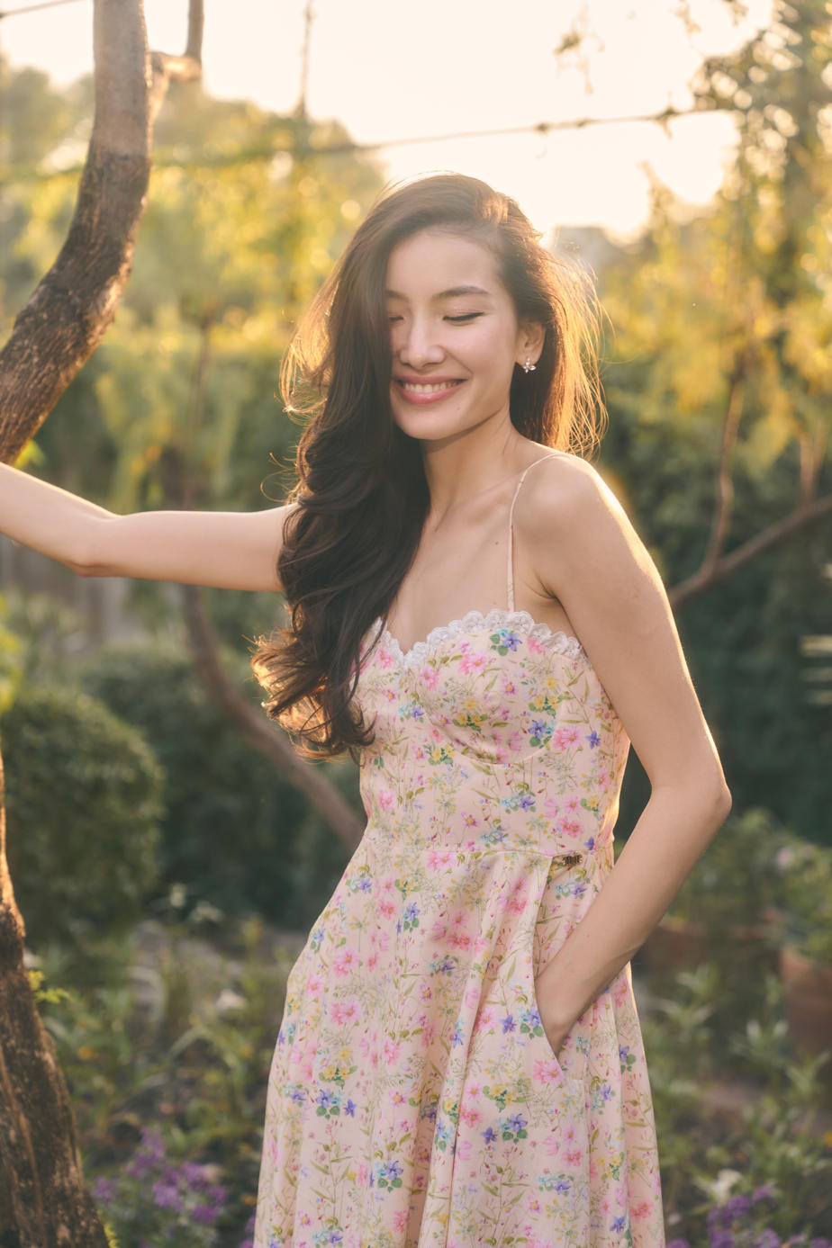 Lauren linen maxi dress