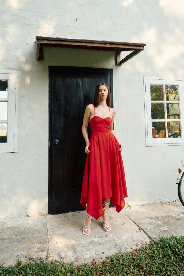 Lauren linen maxi dress