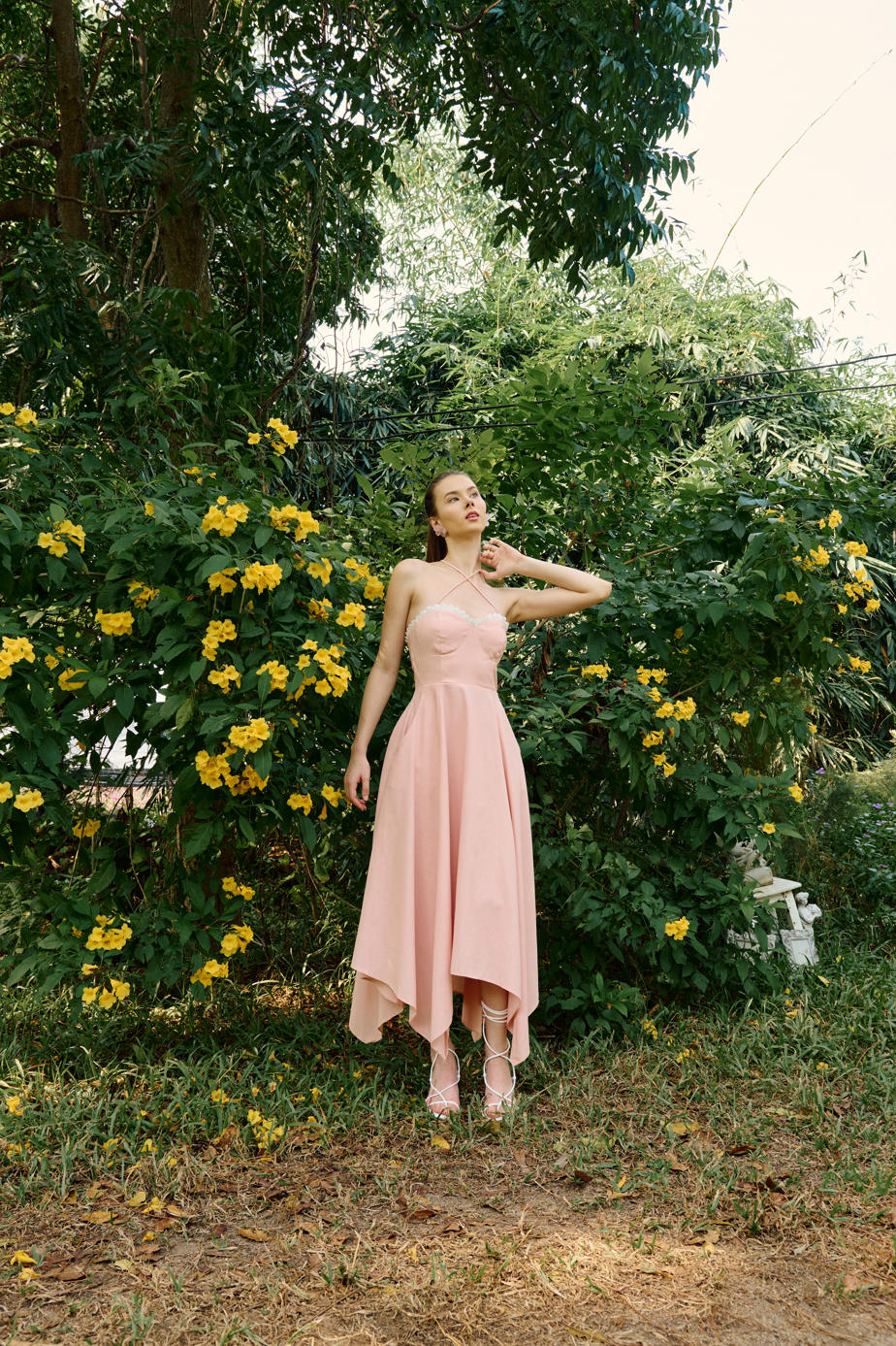 Lauren linen maxi dress