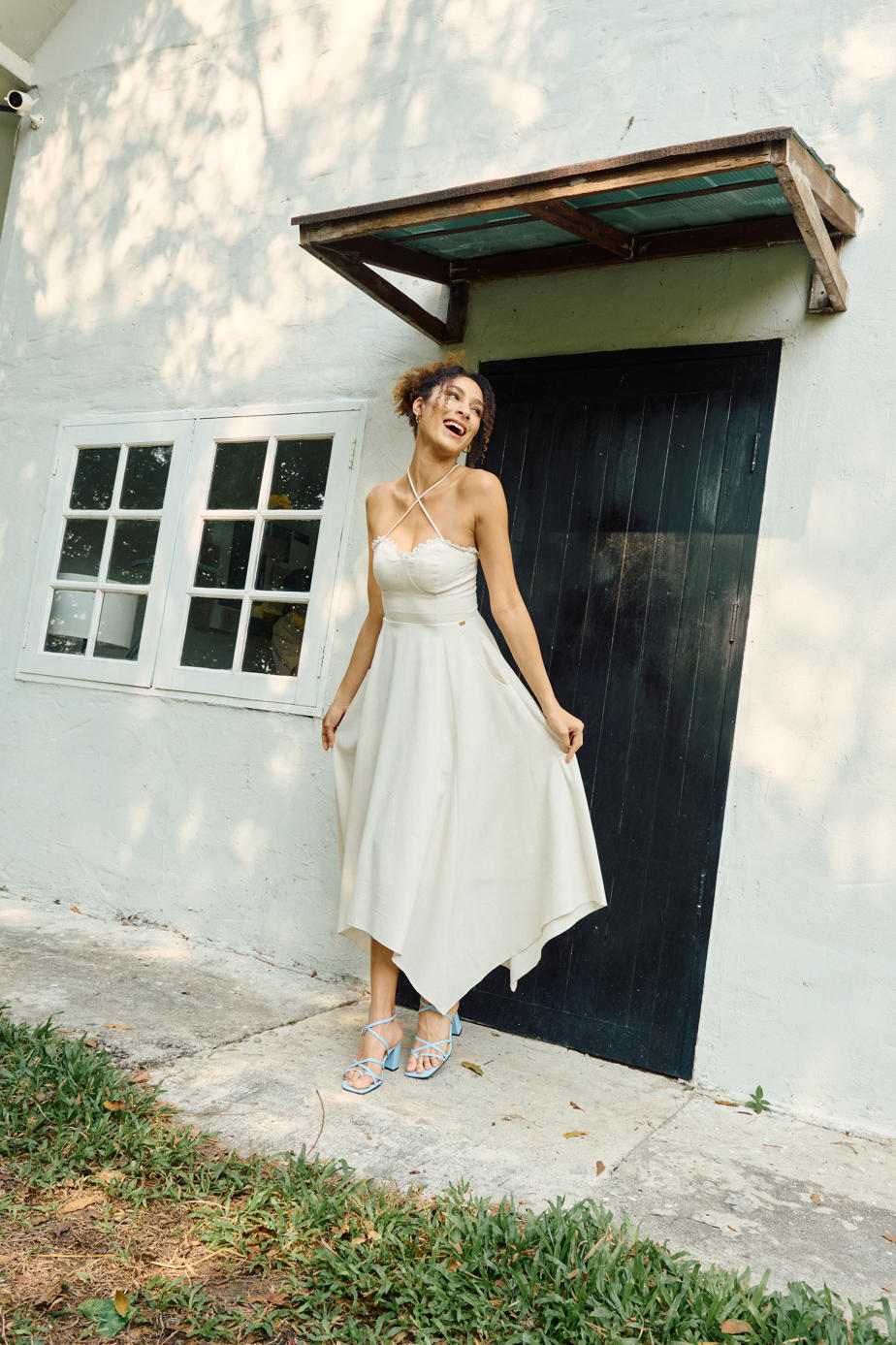 Lauren linen maxi dress