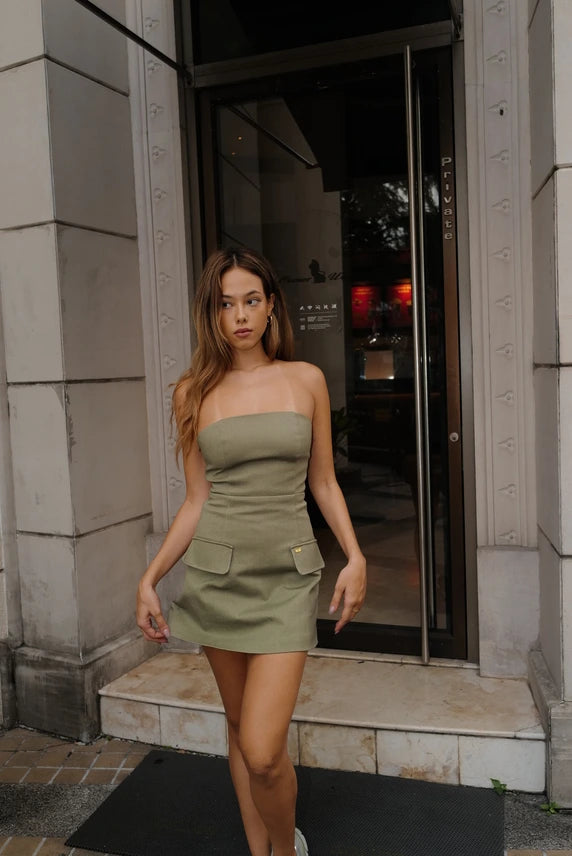 Brooklyn strapless dress