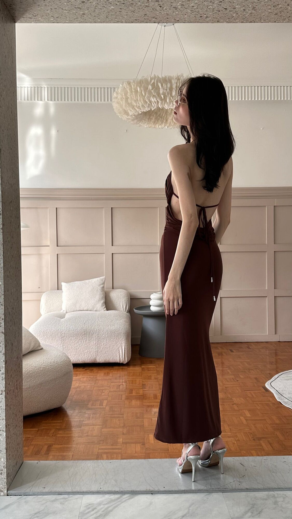 Lara halter maxi dress