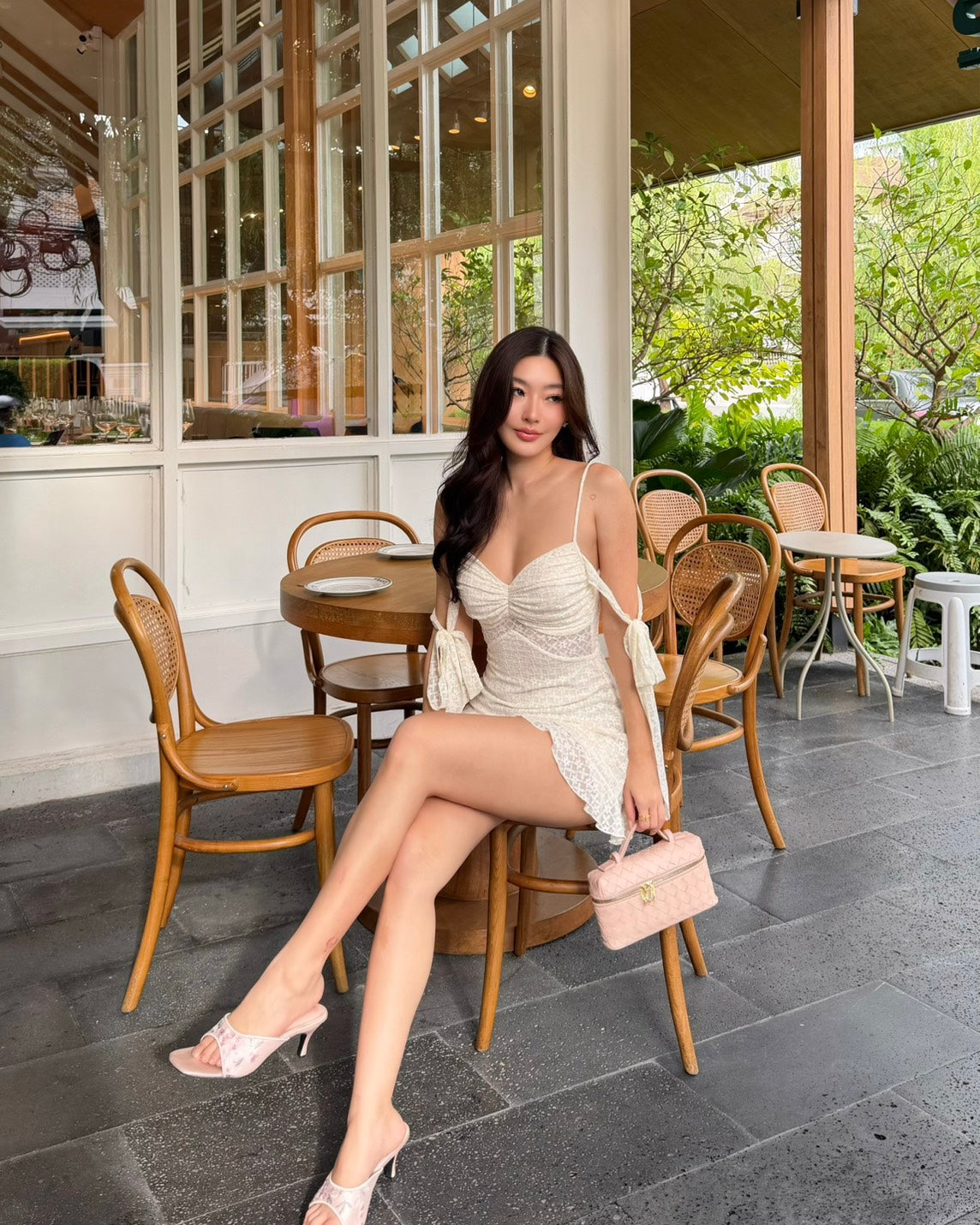 Lola lace mini dress