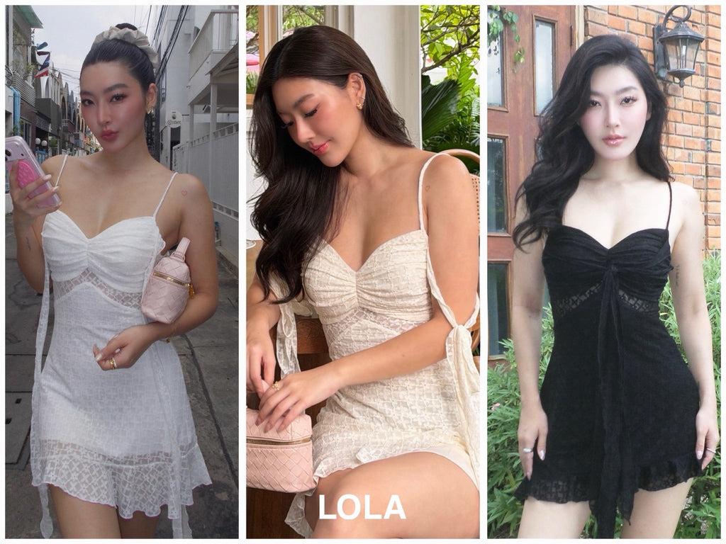 Lola lace mini dress