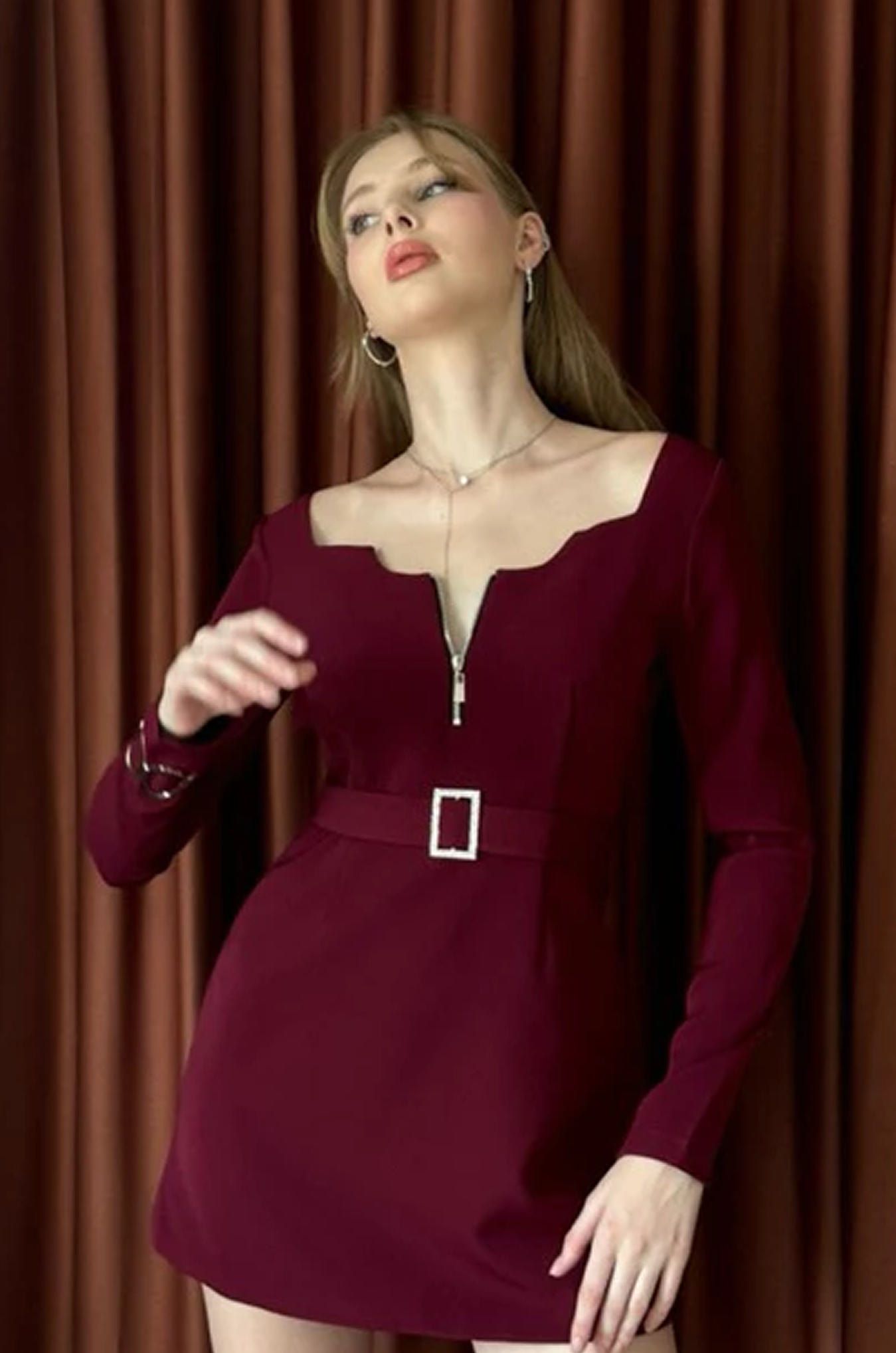 Royal mini dress